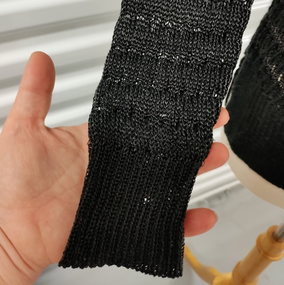 Rag & Bone | Alpaca & Viscose Black Open Knit Cardigan Sweater Womens Size XS - Picture 8 of 16